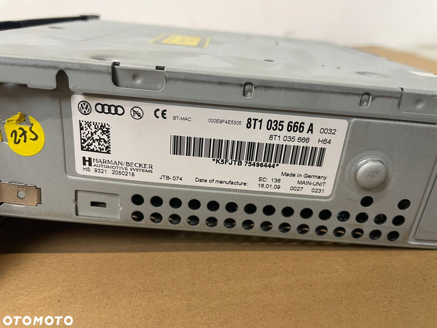 AUDI Q5 8R CZYTNIK NAWIGACJI NAVI WYŚWIETLACZ 8T1035666A 4F0919604 - 7