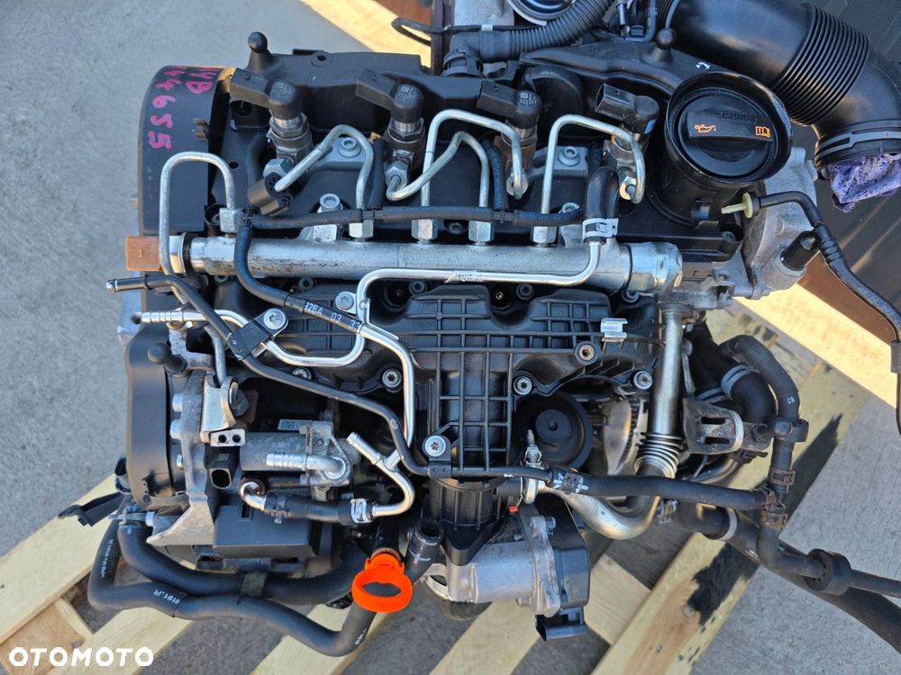 SILNIK KOMPLETNY AUDI VW SEAT SKODA 1.6 TDI CAY CAYB 144655KM ORYGINAŁ ! - 5