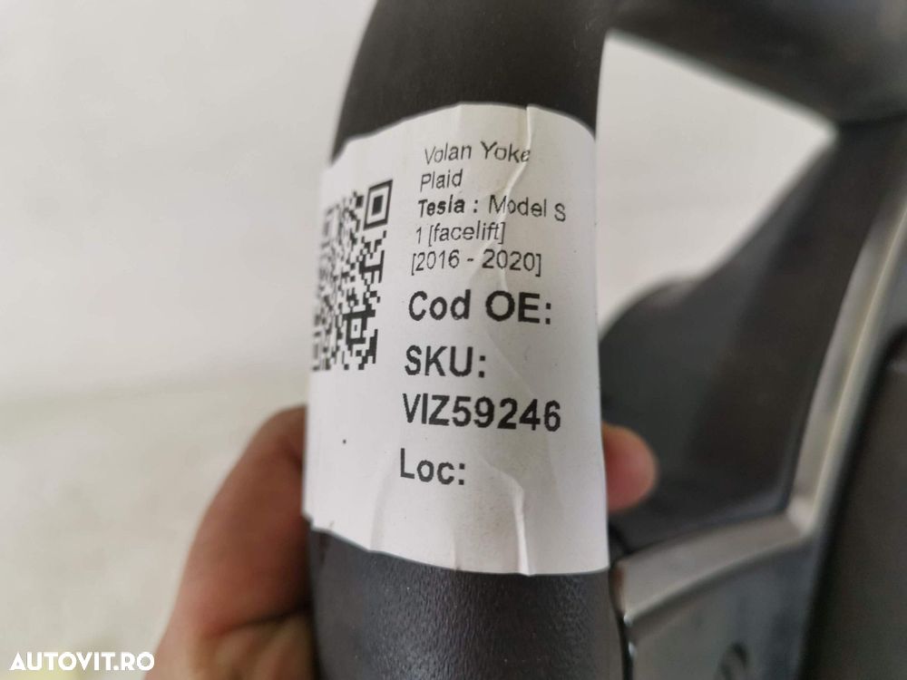 Airbag Volan Yoke Plaid Tesla  Model S 1 [facelift] 2016 2017 2018 201 - 8