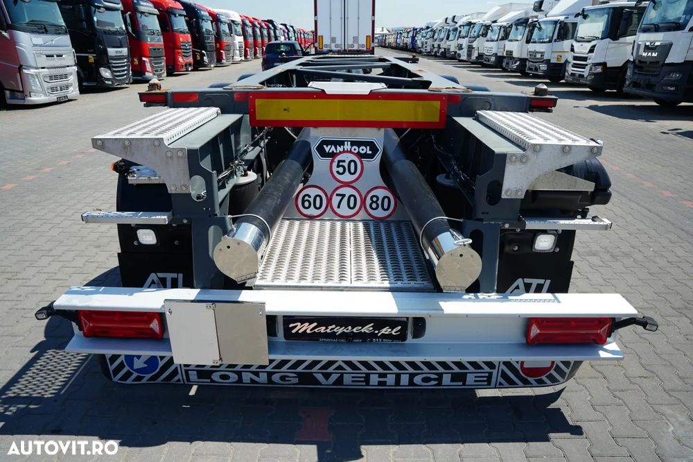 Van Hool / SEMIREMORCĂ CONTAINER / SUB REZERVOR / ADR COMPLET / 3 AXE / AXE SAF / JANTE DIN ALIAJ - 15