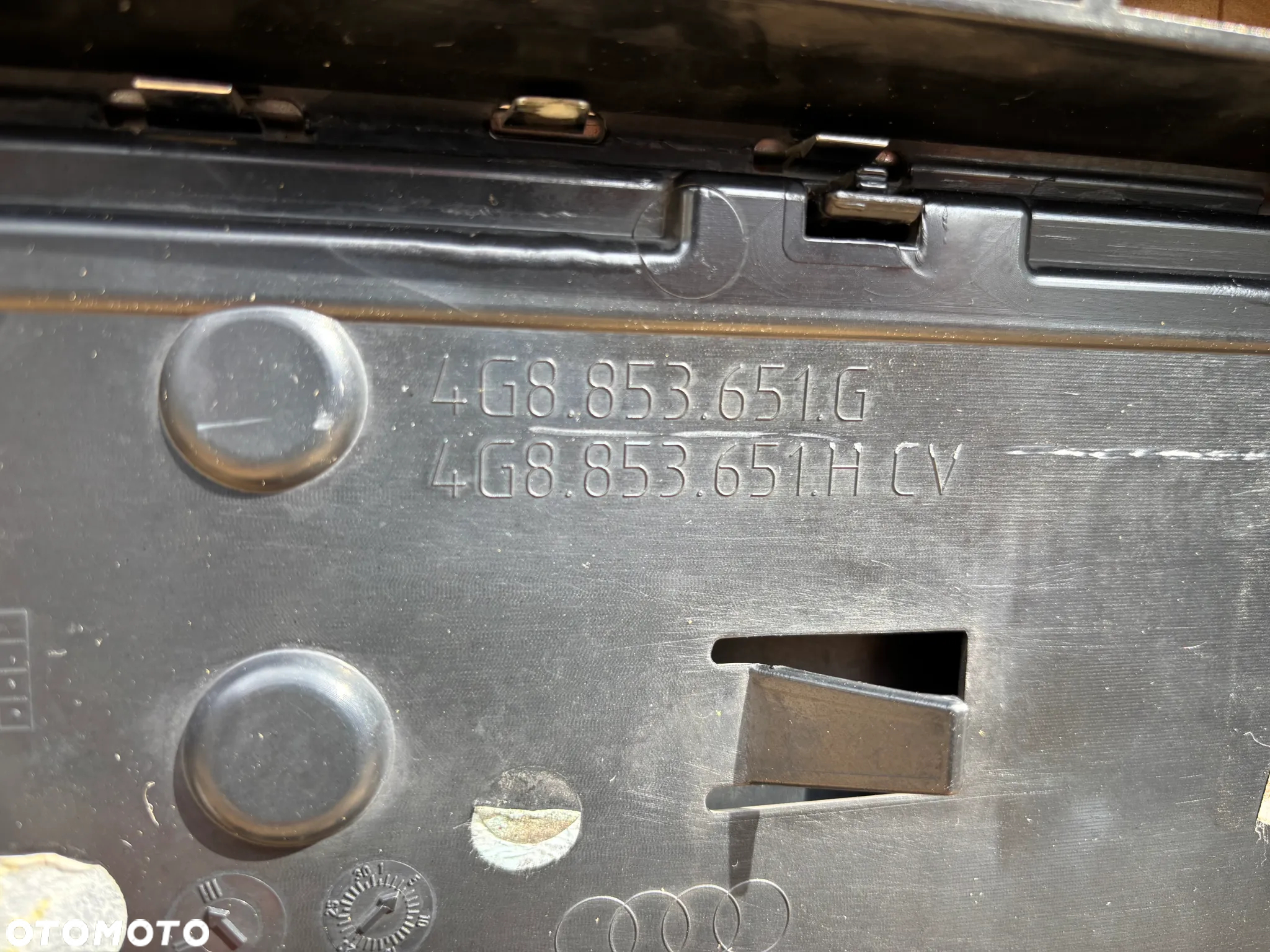 Audi A7 4G8 4G Lift Atrapa Grill Zderzaka Przedniego Przód Oryginalna Ładna PDC 4g8853651G 4g8853651H Znaczek - 8