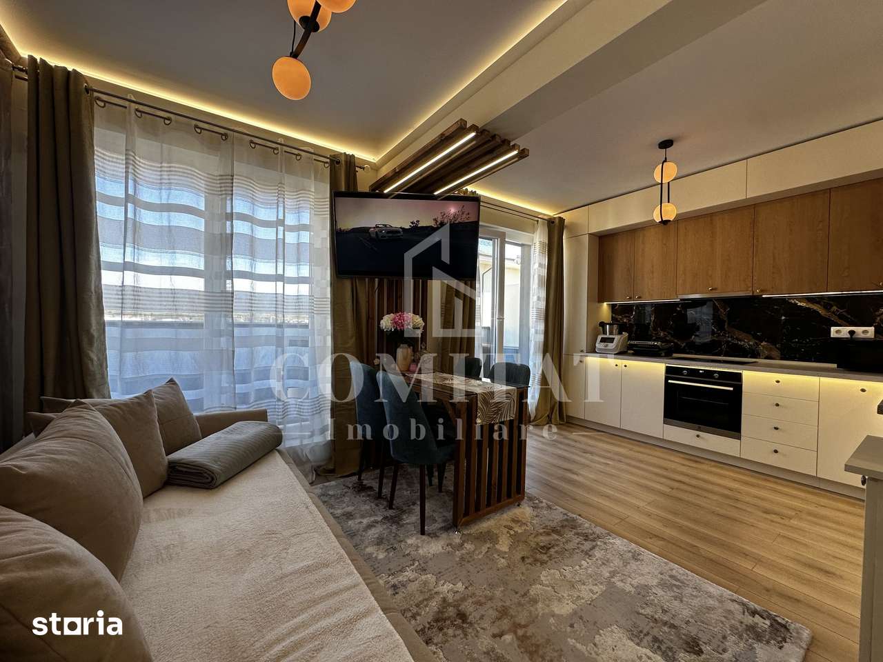 Apartament ultrafinisat | 2 camere | Cartier Terra-Floresti — fotografia 3