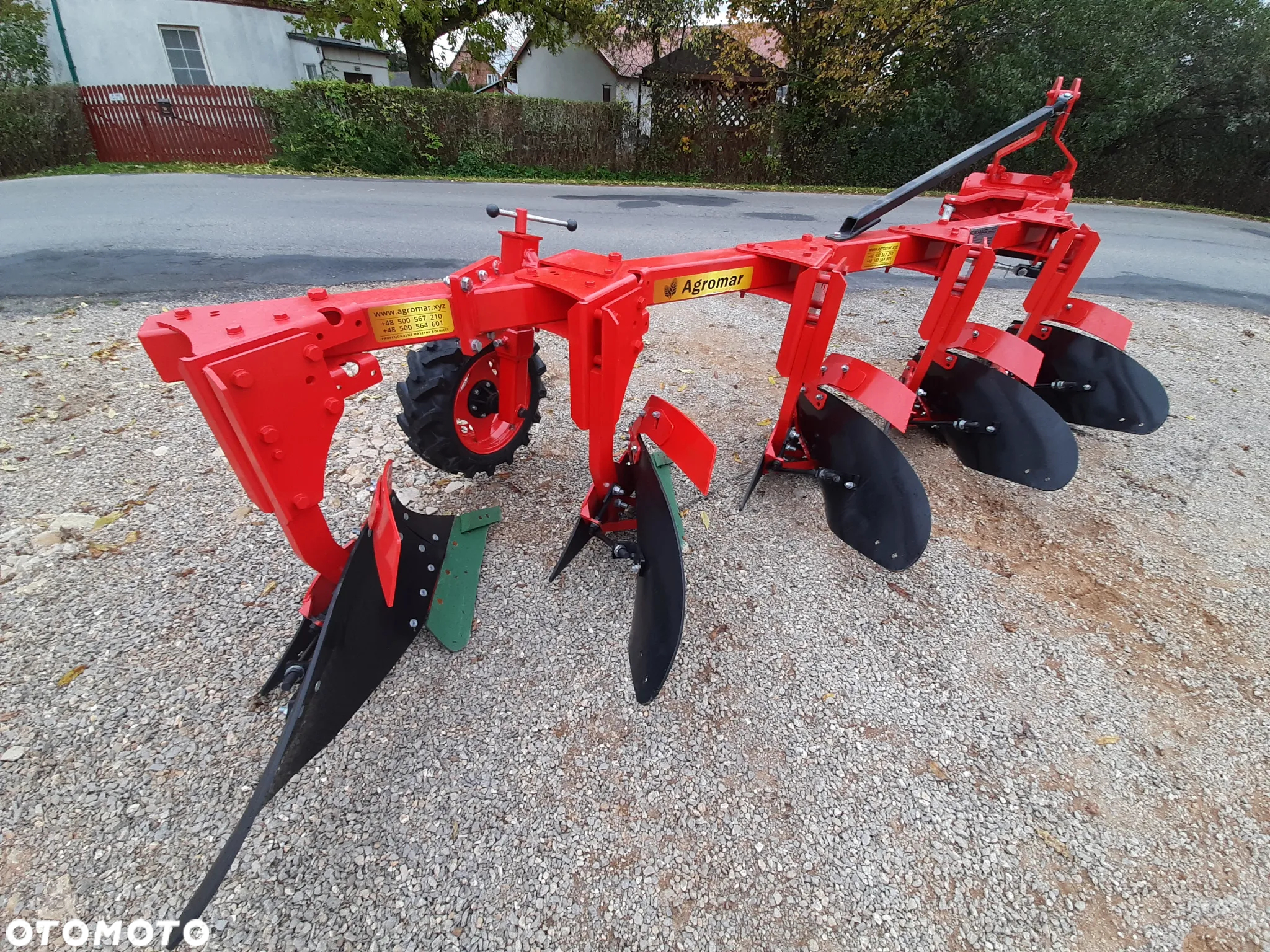 Pług zagonowy jednobelkowy 3/4/5+ skib EURO-MASZ / kverneland 18'' OD RĘKI transport zrywalny/śruba - 13
