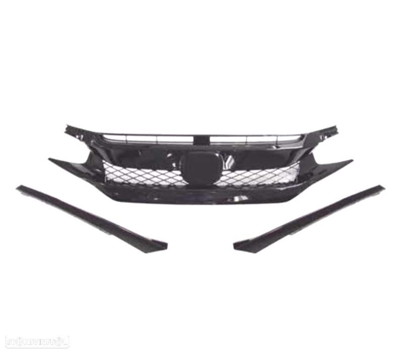 GRELHA HONDA CIVIC TYPE R 16-20 PRETO - 4