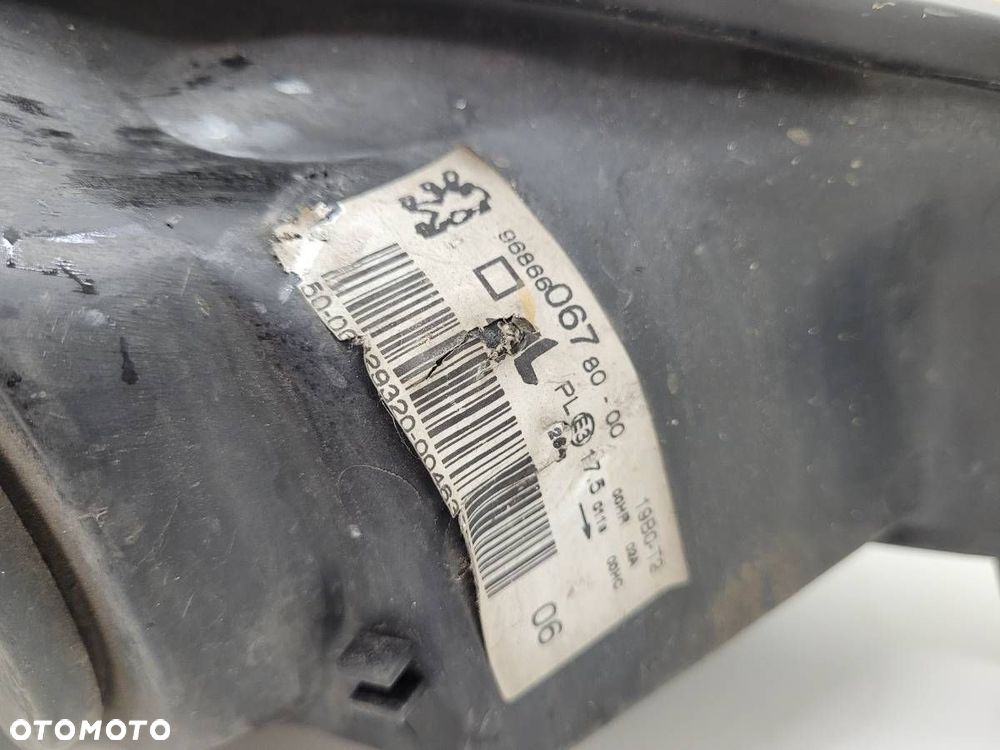 LAMPA PRZÓD LEWA PEUGEOT 206+ PLUS EUROPA 9686606780 - 6