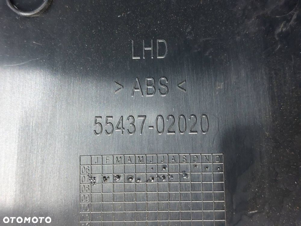 SCHOWEK GÓRNY DESKI TOYOTA AURIS I 55437-02020 ID: 237224 - 6