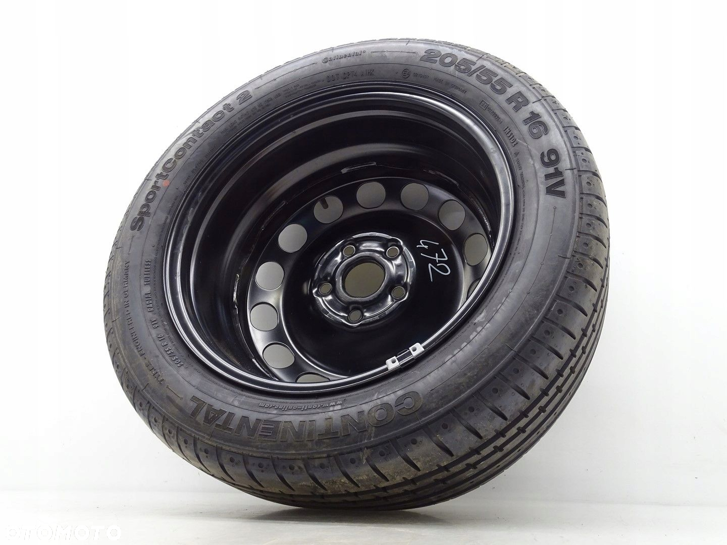 KOŁO DOJAZDOWE ZAPASOWE R16 SKODA SUPERB II 3T 5X112 6.5J ET50 1K0601027K - 2