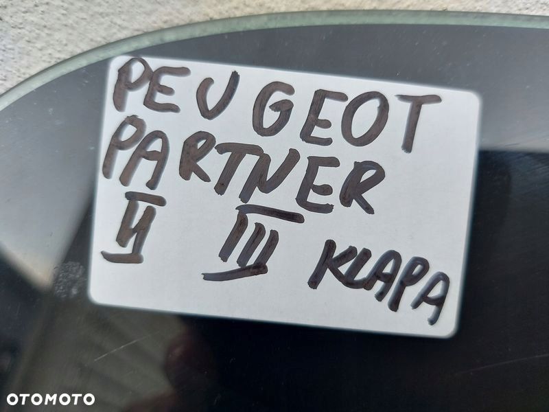 peugeot partner 2 ii szyba tylna tył w klapę 2008r - 2
