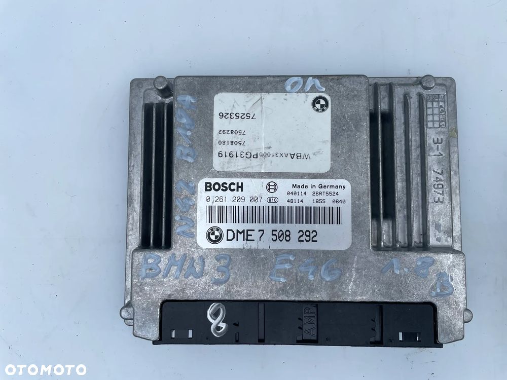 STEROWNIK SILNIKA BMW E46 1.8 7508292 - 1