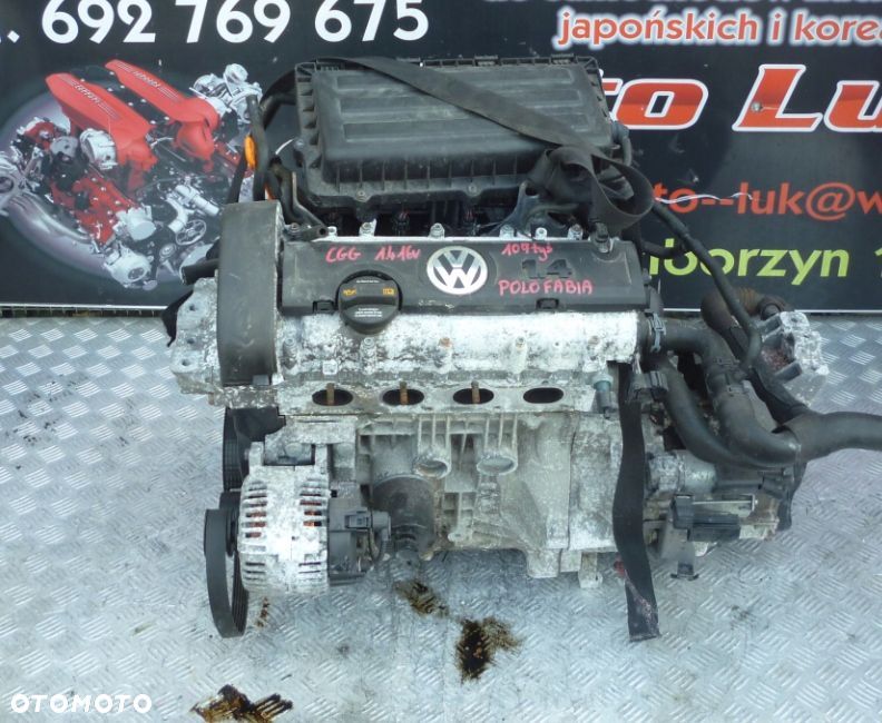 SILNIK VW POLO FABIA 1.4 16V CGG 107 TYS