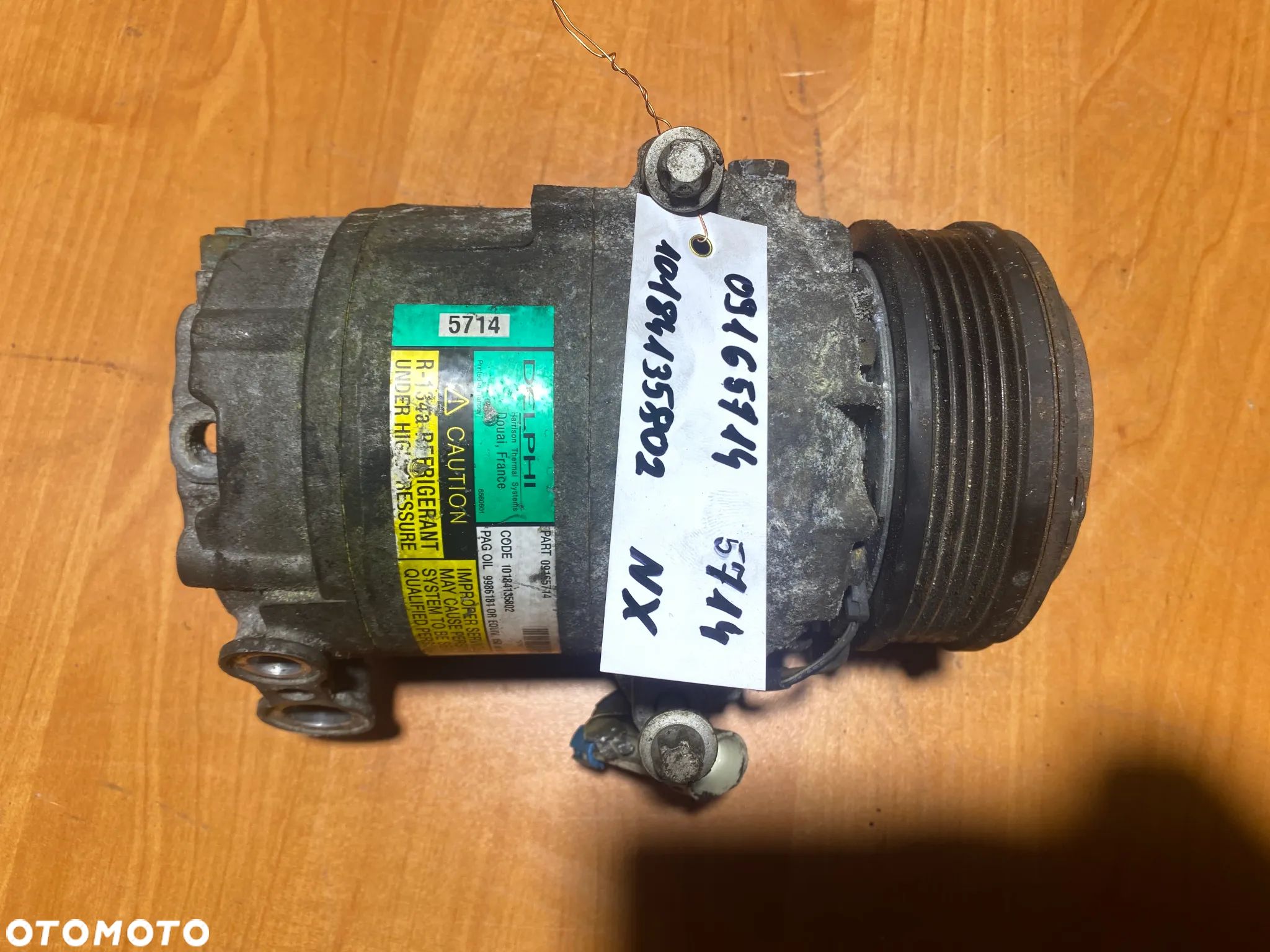 KOMPRESOR SPRĘŻARKA KLIMATYZACJI OPEL 09165714 NX 5714 9986181 - 1