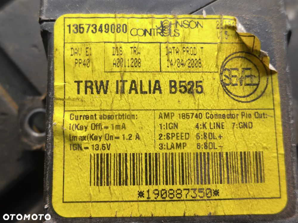Citroen Jumper Moduł ECU układu kierowniczego 1357349080 MK2 2007 - 2