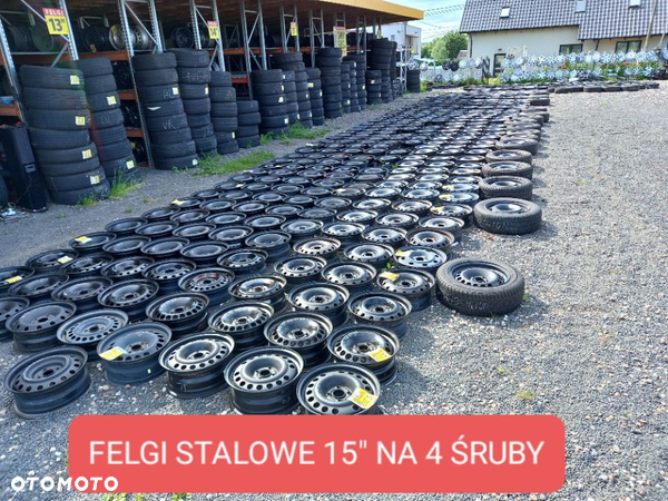 Różne felgi stalowe 15 cali na 4 śruby PEUGEOT CITROEN RENAULT NISSAN DACIA CHEVROLET KOŁO ZAPASOWE