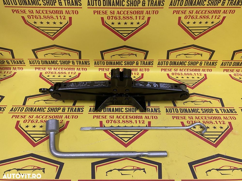 Cric auto original Nissan Almera cu cheie roata coarba 99550- BU001 - 8