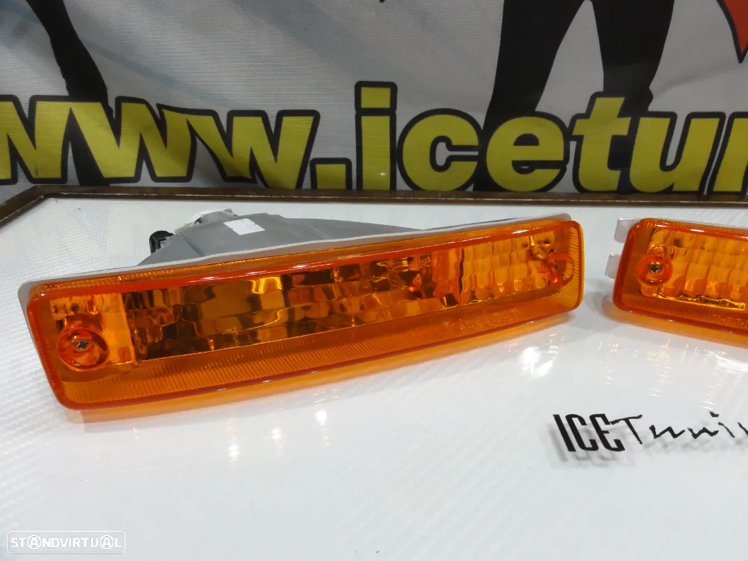 Farolins / farois / Pisca frontal Honda Civic 90-91, Honda CRX 90-91 fundo Laranja EURO look - 4