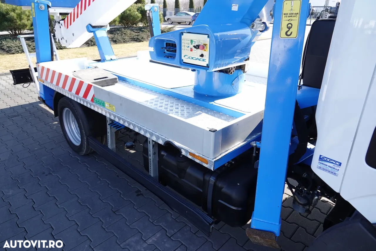 Renault CABSTAR NT 400 / LIFTING 18 METRI / SOCAGE T318 ridicator de cosuri / COS 2 PERSOANE - 225 kg / DUPA CONTRACTUL DE SERVICE - 21