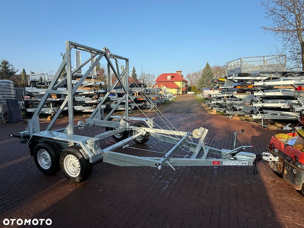 Niewiadów Przyczepa kablowa do przewozu szpuli bębna Niewiadów KB-35 średnica bębna 260cm 3500kg - 10