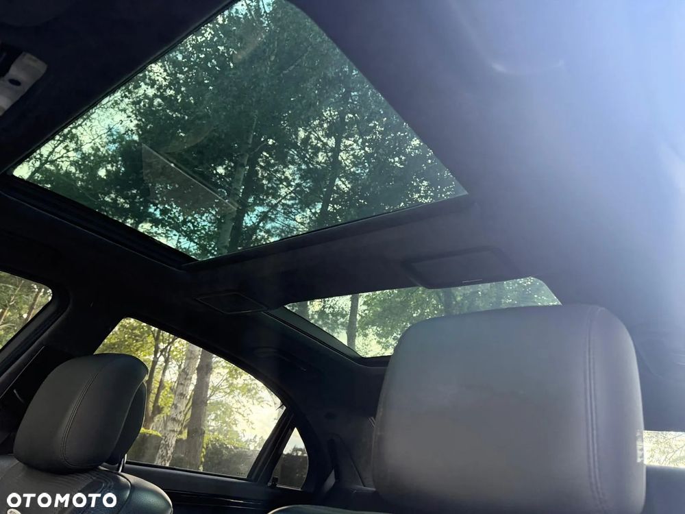 kompletna podsufitka czarna alcantara alkantara mercedes w221 long panorama - 2