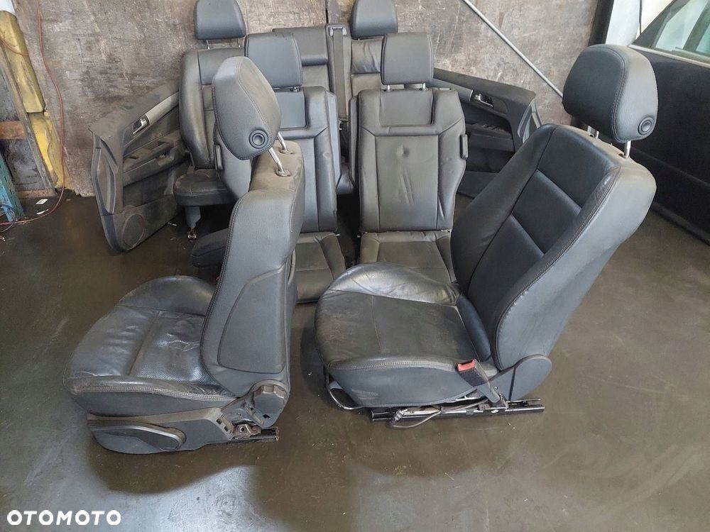 FOTELE KOMPLET LEWY PRAWY KANAPA TYŁ + BOCZKI OPEL ZAFIRA B SKÓRA - 6