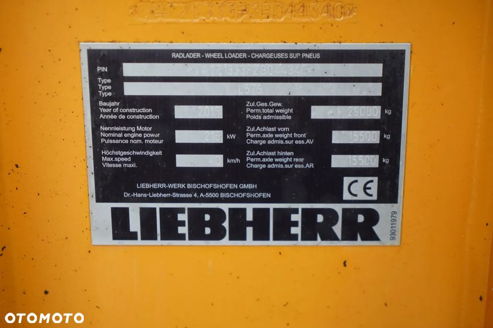 Liebherr L 576 XPower / ŁADOWARKA  CZOŁOWA  TELSKOPOWA /  POJEMNOŚĆ ŁYŻKI 4,7 M3 - 36