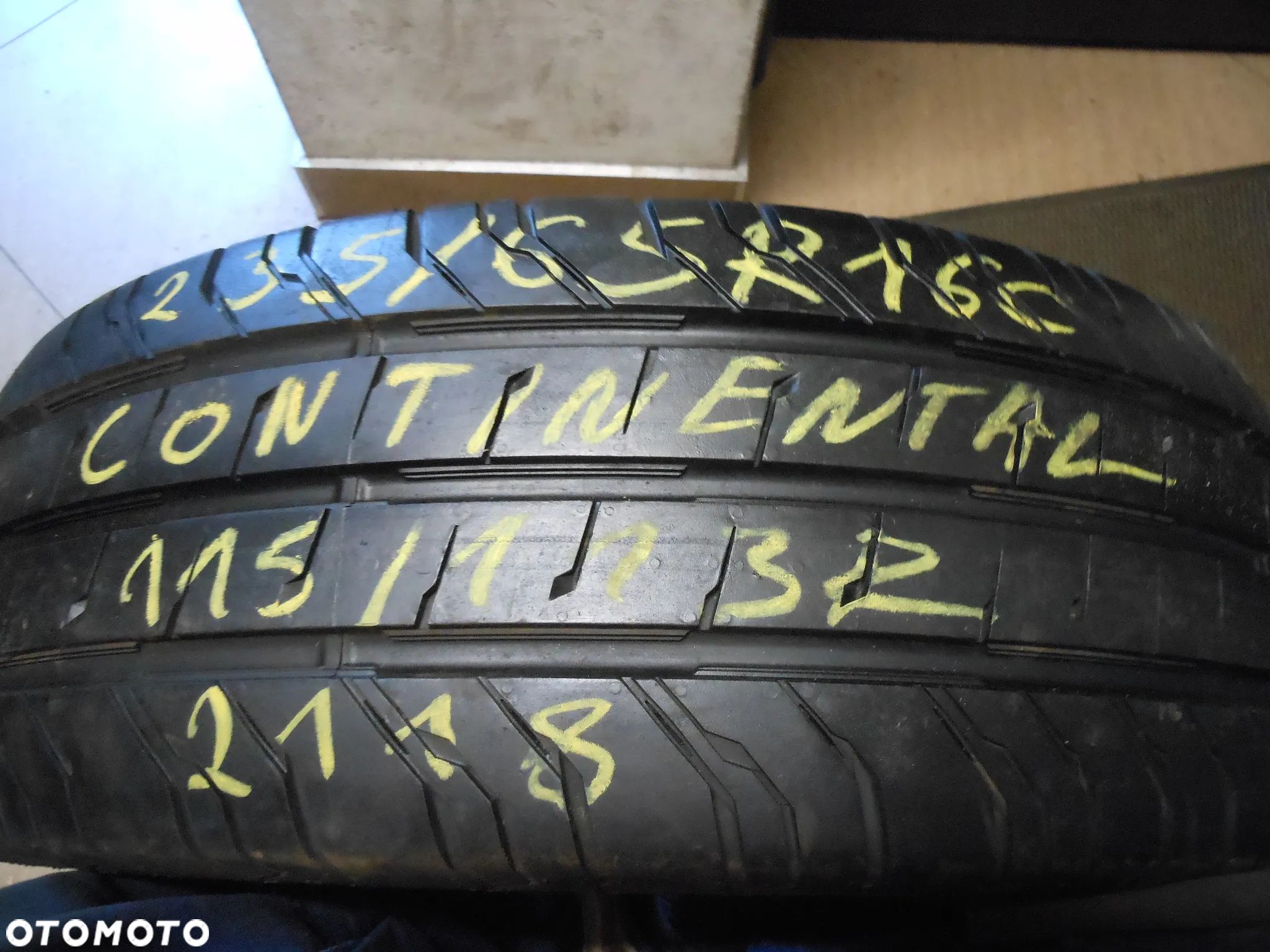 opona pojedyńcza 235/65r16c continental conti van contact 200 9mm lato - 1
