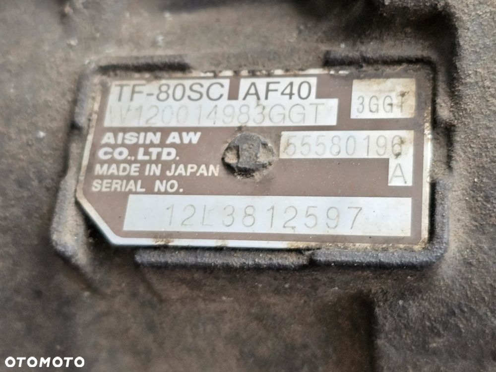 SKRZYNIA BIEGÓW AUTOMAT KONWERTER AF40 USZKODZONE OPEL INSIGNIA A 2.0 CDTI 55571446 55580196 - 6