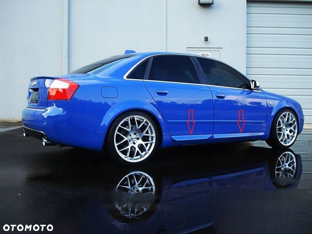 AUDI A4 B6 B7 S LINE NADKŁADKI LISTWY POD PROGI  LISTWY NA DRZWI PODKŁAD - 15