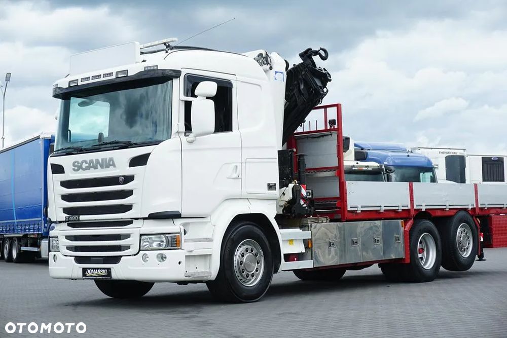 Scania G 490 / 6 X 2 / SKRZYNIOWY + HDS / HMF 3220 K7 / WYSIĘG 18,9 M - 38