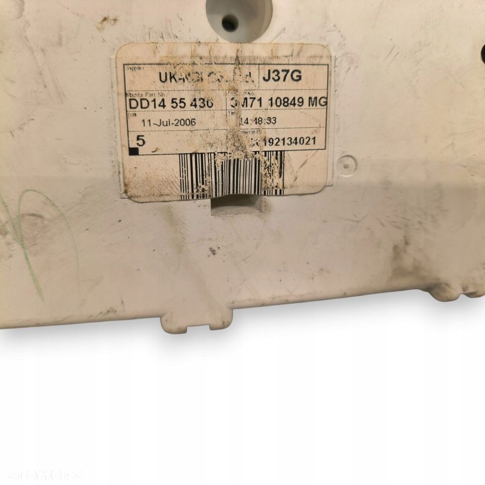 LICZNIK ZEGARY 3M71-10849-MG Mazda 2 DY 1.4 16V Benzyna 141 126km - 9