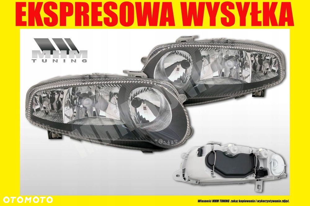 Reflektor Lampa kpl Czarne Alfa Romeo 147 2000-04 - 8