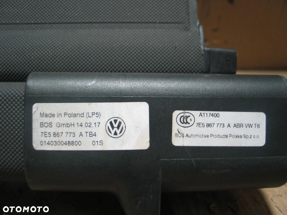 Roleta bagaznika vw T5 T6 mulitivan caravelle 7E5867773A oryginal - 9