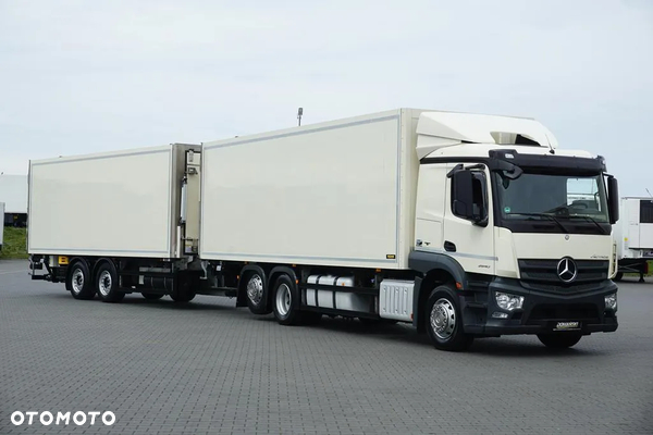 Mercedes-Benz ACTROS / 2540 / ACC / E 6 / ZESTAW PRZEJAZDOWY / CHŁODNIA + WINDA / 38 PALET