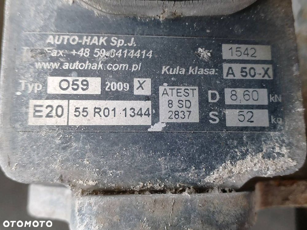 HAK HOLOWNICZY TOYOTA COROLLA VERSO I 55R011344 - 2