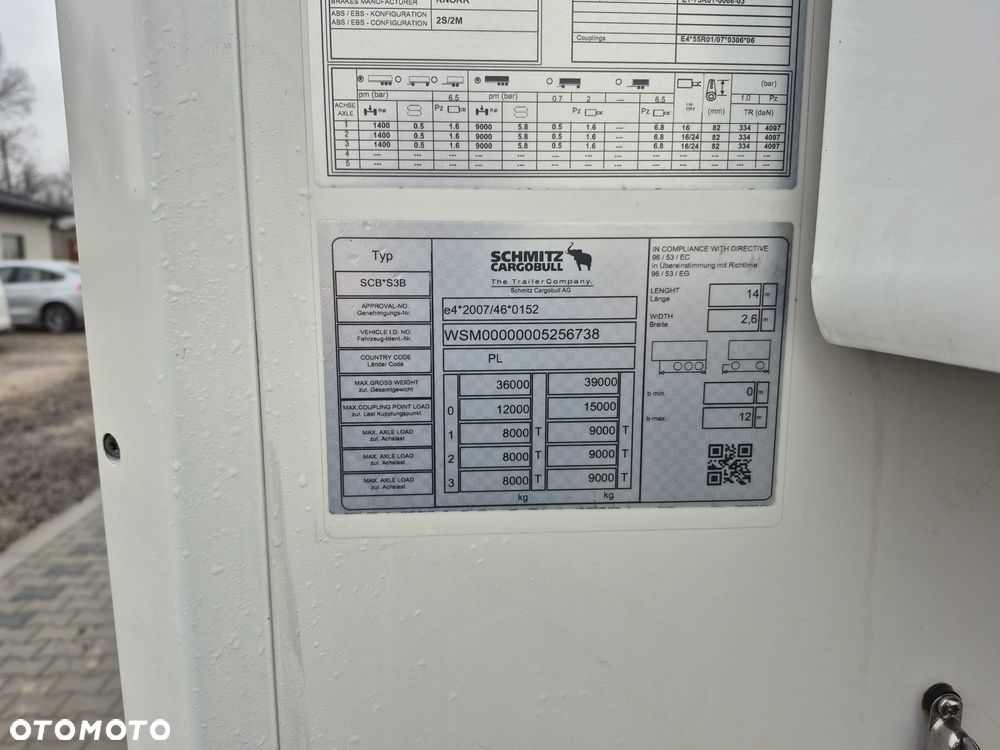 Schmitz Cargobull / CHŁODNIA / TK SLX 300 / PALECIARA / OS PODNOSZONA - 17