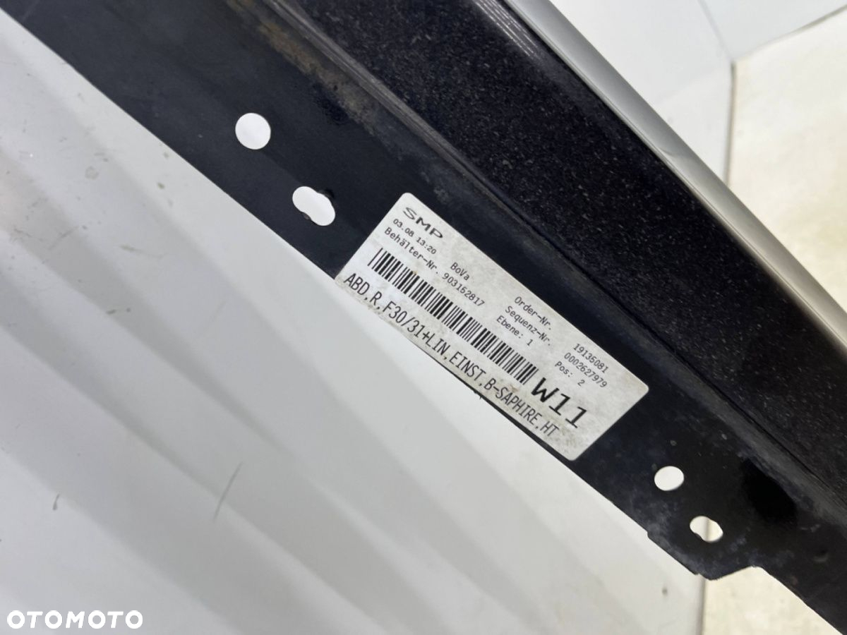 Nakładka progu BMW F30 sedan F31 kombi 11-18r. prawa listwa progowa zewnętrzna próg Black Sapphire - 12