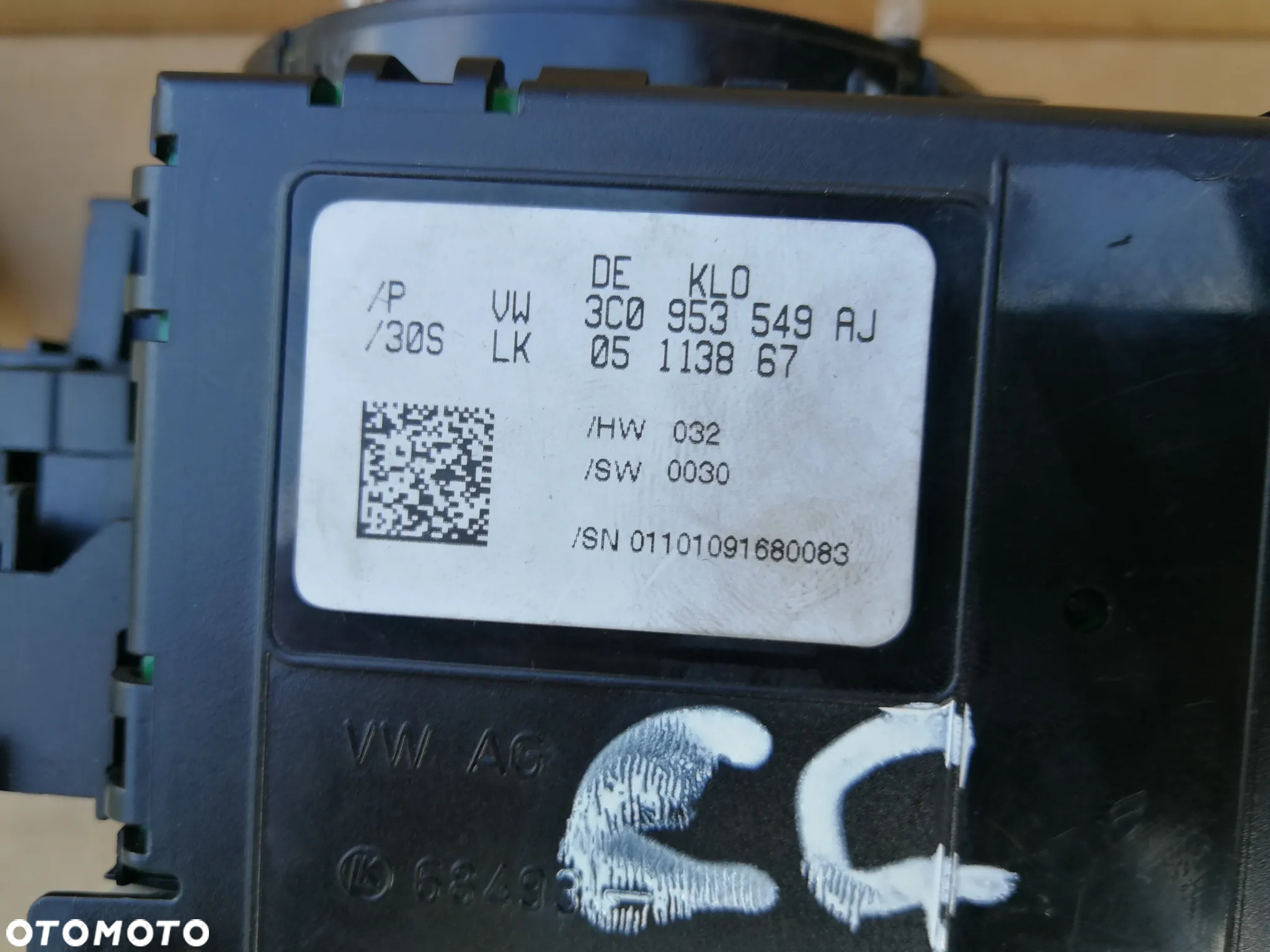 Przełącznik zespolony czujnik kąta skrętu Passat CC B6 3C0953549AJ - 8