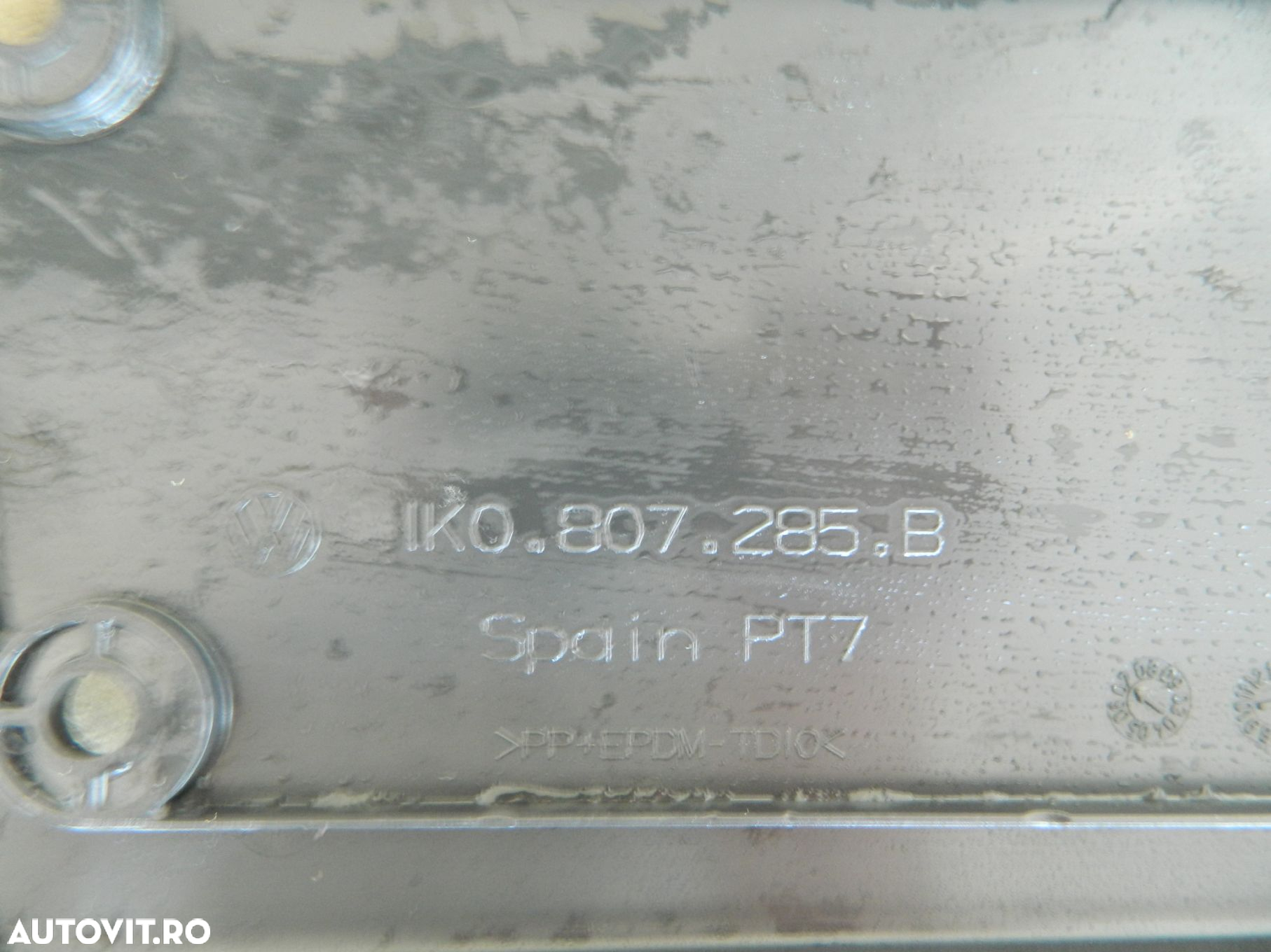 Suport numar bara fata, VW Golf 5 GTI  /  Jetta  /  Golf 5 Kombi, 03-09, 1K0807285B - 8