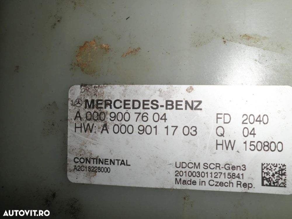Calculator AdBLue Mercedes Vito W447, Sprinter W907, C Class W205, E Class W213, 1.7 2.2 CDI A0009007604 - 3
