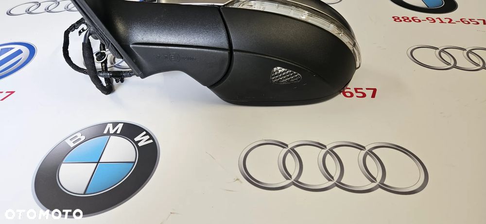 VW SCIROCCO 1K8 LIFT R-LINE Kompletne lusterko lewe Lusterko kierowcy 9 KABLI 9 PIN EUROPA - 11