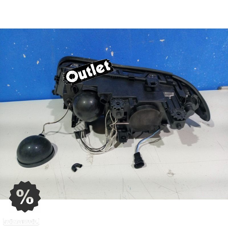 R146888C5 FAROL DHC BMW SÉRIE 3 E46 4 PORTAS 98-01 OLHO DE ANJO CCFL FUNDO NEGRO - 2