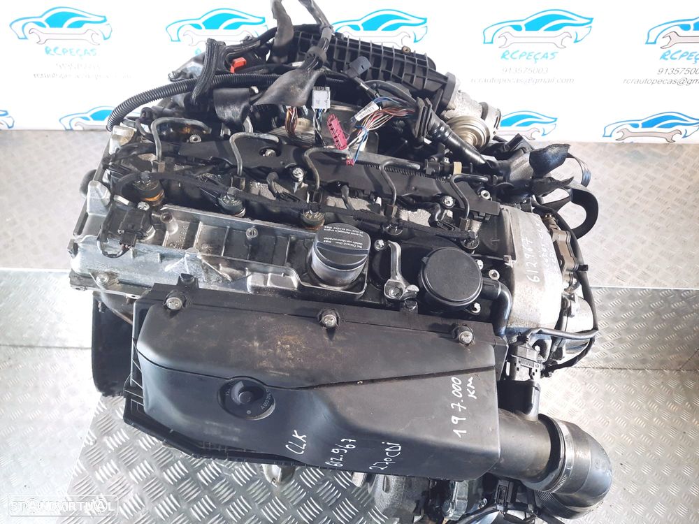 MOTOR ENGINE COMPLETO MERCEDES BENZ CLASS CLK C209 W209 270 CDI 20V 170CV OM612967 612967 MOTOR ARRANQUE ALTERNADOR COMPRESSOR AR CONDICIONADO BOMBA DIRECAO DIREÇÃO TURBO INJETOR INJETORES - 6