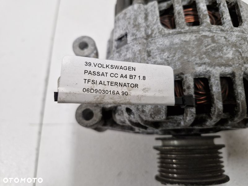 volkswagen passat cc a4 b7 1.8 tfsi alternator 06d903016a - 4