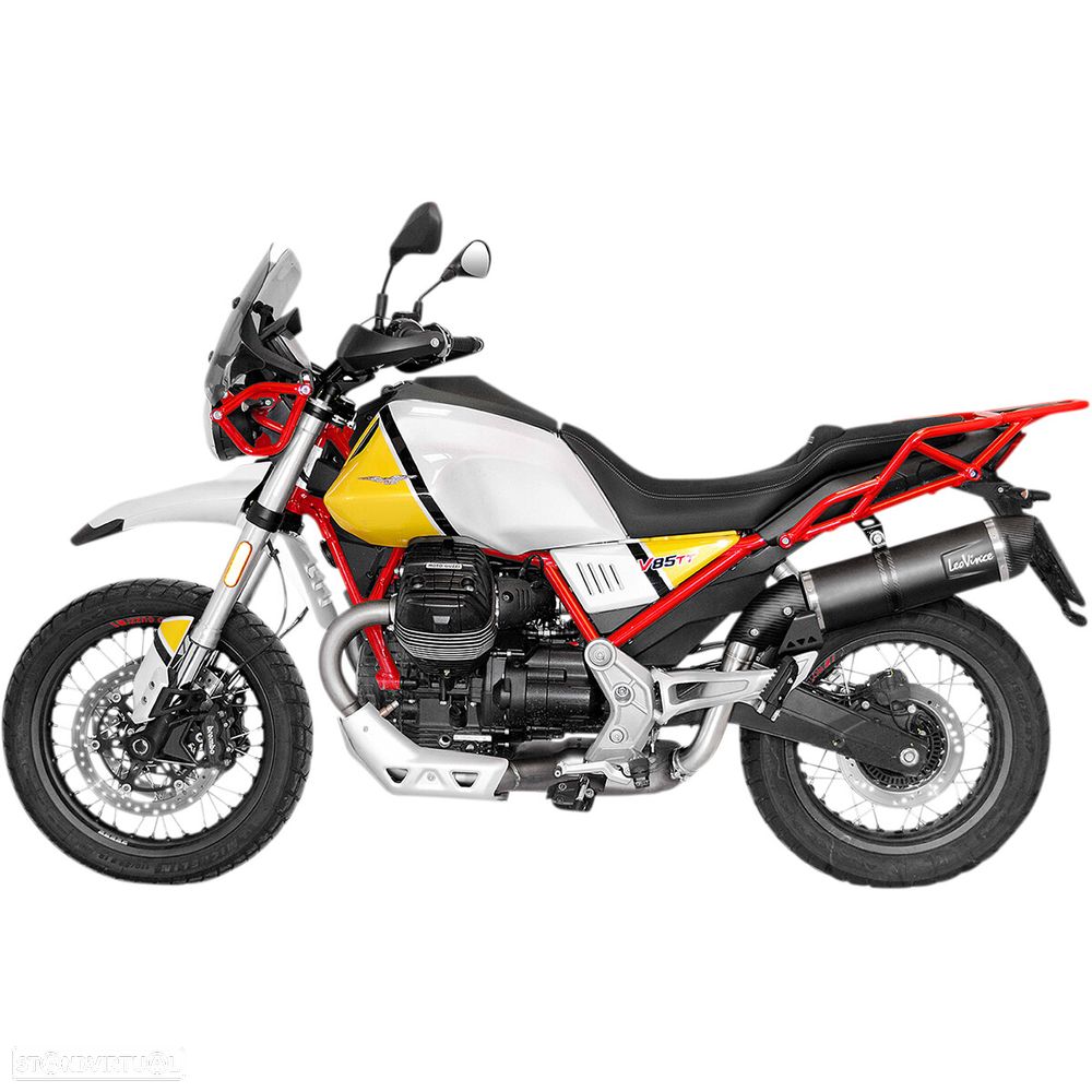 ponteira escape leovince moto guzzi v85 850 tt - 14348eb - 1
