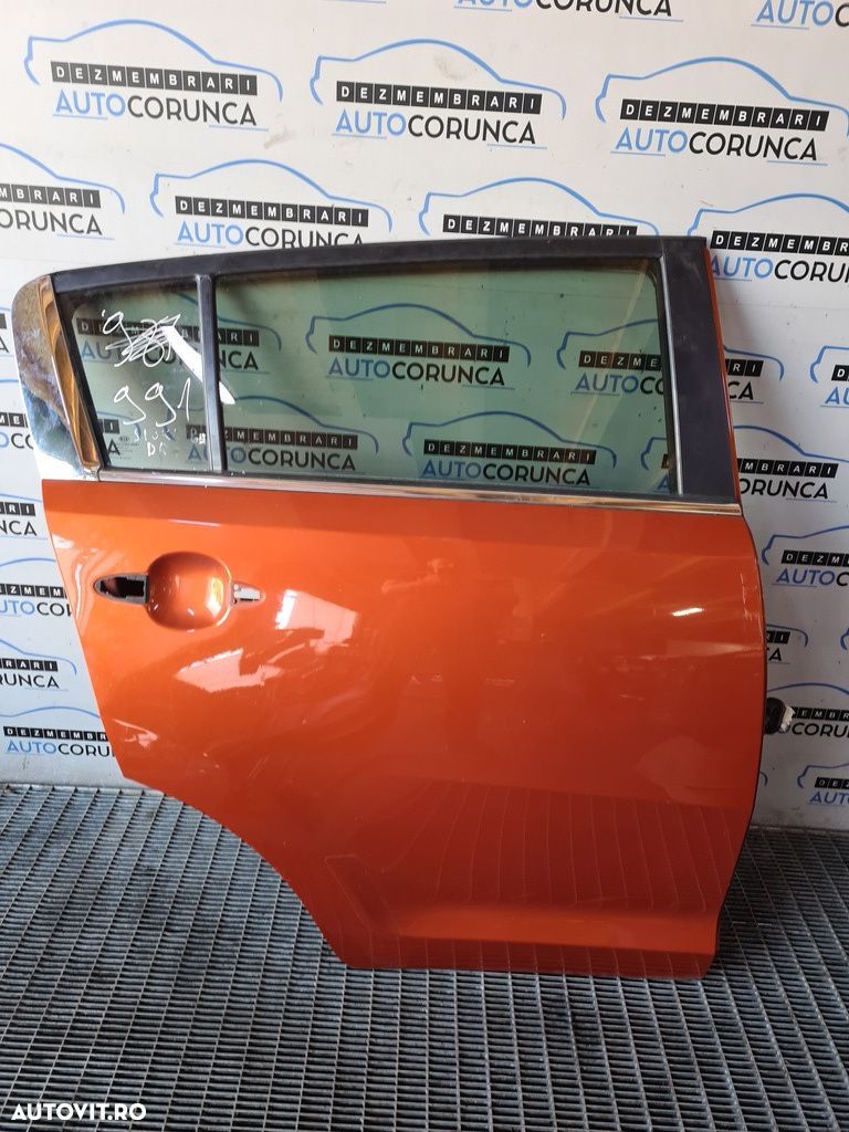 Usa Dreapta Spate Kia Sportage III 2010 - 2016 SUV 4 Usi PORTOCALIU DM (991) ZGÂRIATA - 1