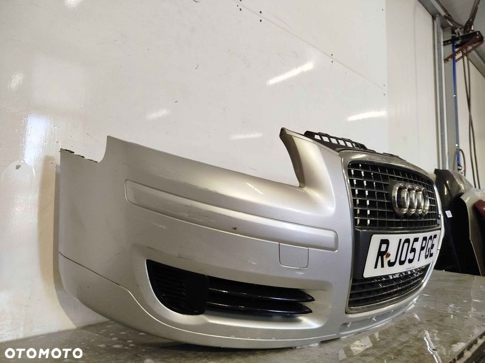 + ZDERZAK PRZÓD PRZEDNI AUDI A3 8P LIFT FL LY7W SREBRNY - 3