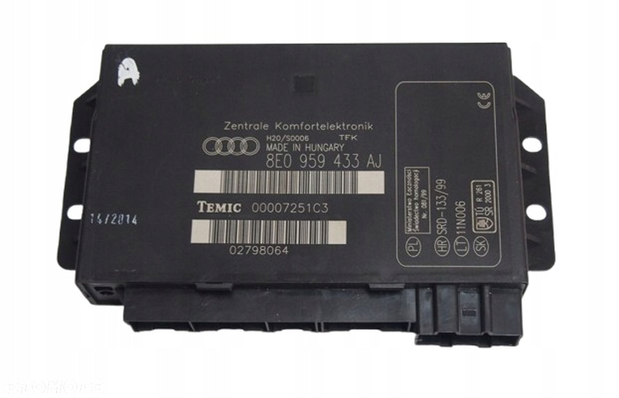 MODUŁ KOMFORTU AUDI A4 B6 / B7 8E0959433AJ - 1