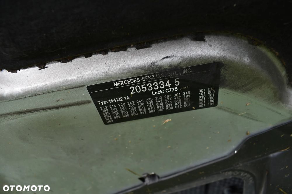MERCEDES W164 ML Maska Pokrywa SILNIKA 775 Srebrna - 20