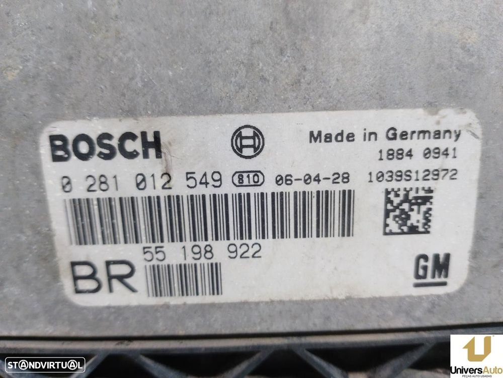 CENTRALINA MOTOR UCE OPEL ZAFIRA B 2006 -55198922 - 1