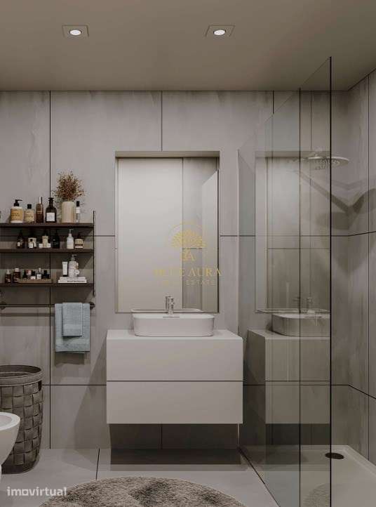 Apartamento T1 Novo em Condomínio Privado em Canidelo - Grande imagem: 4/11