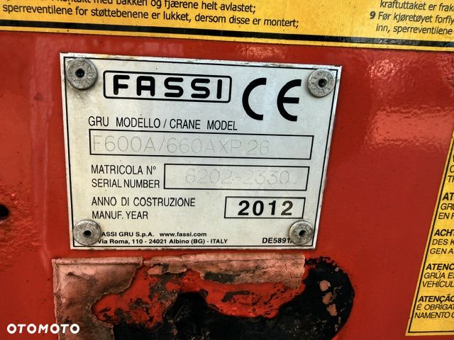Palfinger HDS Fassi F660.AXP26 2012 pilot stabilizatory 6 wysuwow - 8